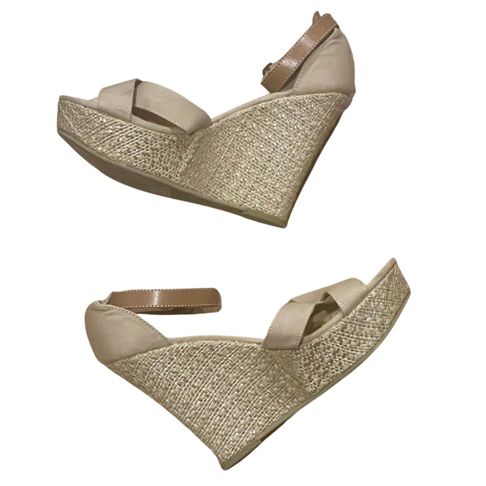 Mia Girl Espadrille Platform Wedge Sandals - Size 8
